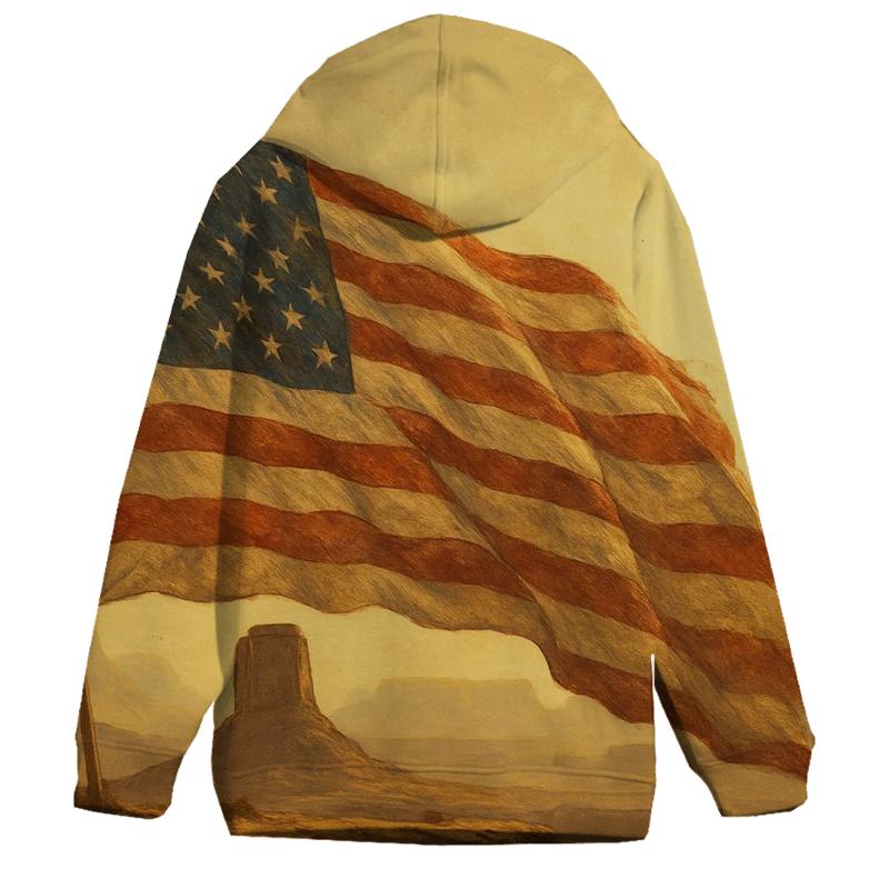 Desert Sentinel Banner designer hoodies