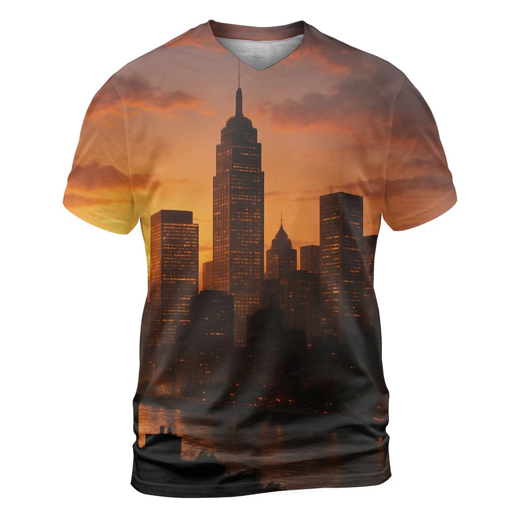Amber City Afterglow custom all-over print shirts