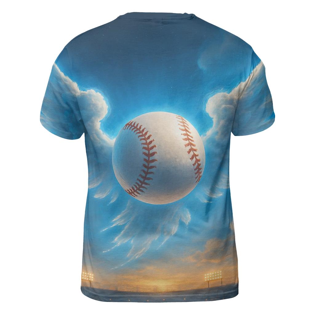 Skyward Baseball With Blue Jays Aura trendy printed shirt styles