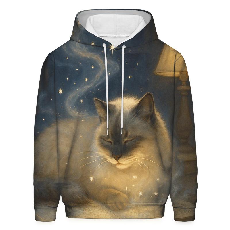 Library Starglow Cat lightweight hoodies