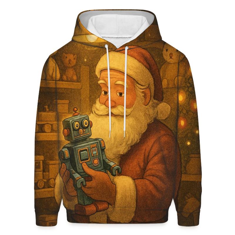 Retro Toy Store Santa premium hoodies