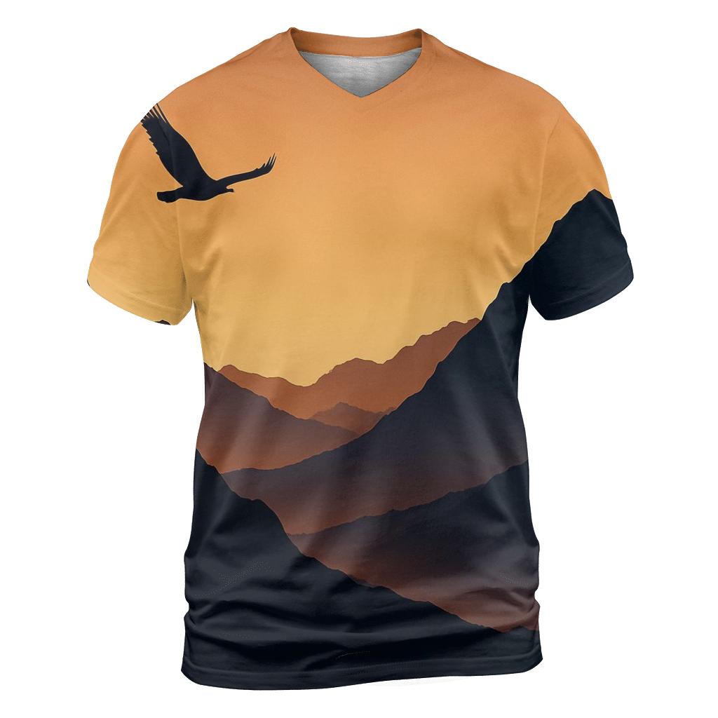 Sepia Mountain Lullaby personalized full print shirts