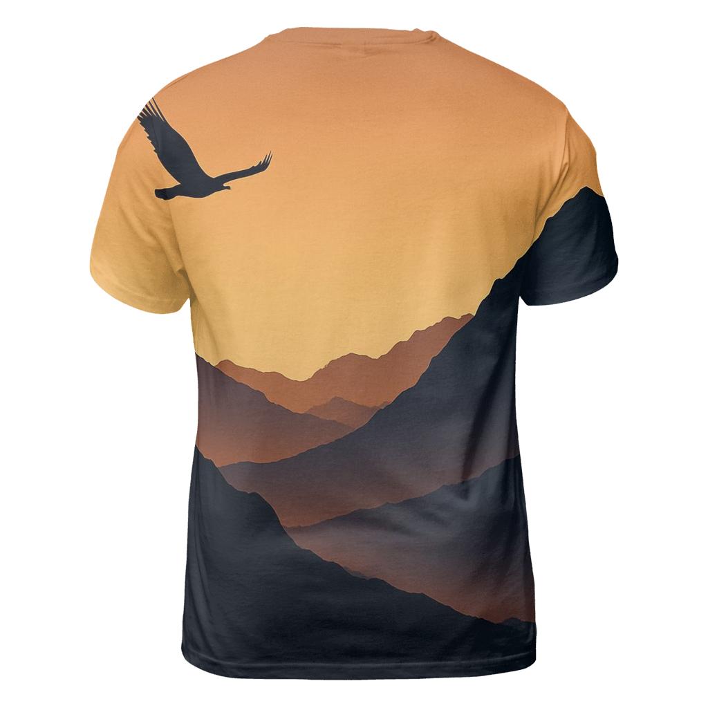 Sepia Mountain Lullaby personalized full print shirts