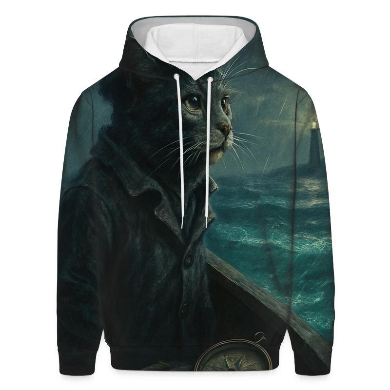 Vintage Sailor Cat premium hoodies