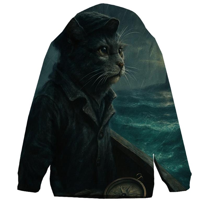 Vintage Sailor Cat premium hoodies