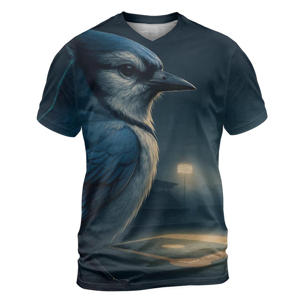 Blue Jays Night Sentinel artistic all-over print tops