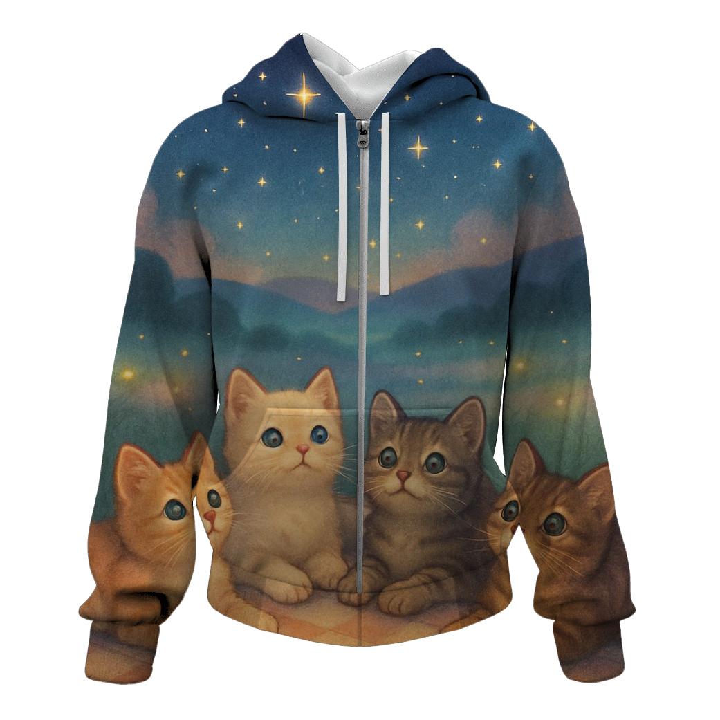 Stargazer Kittens Picnic hoodie styles