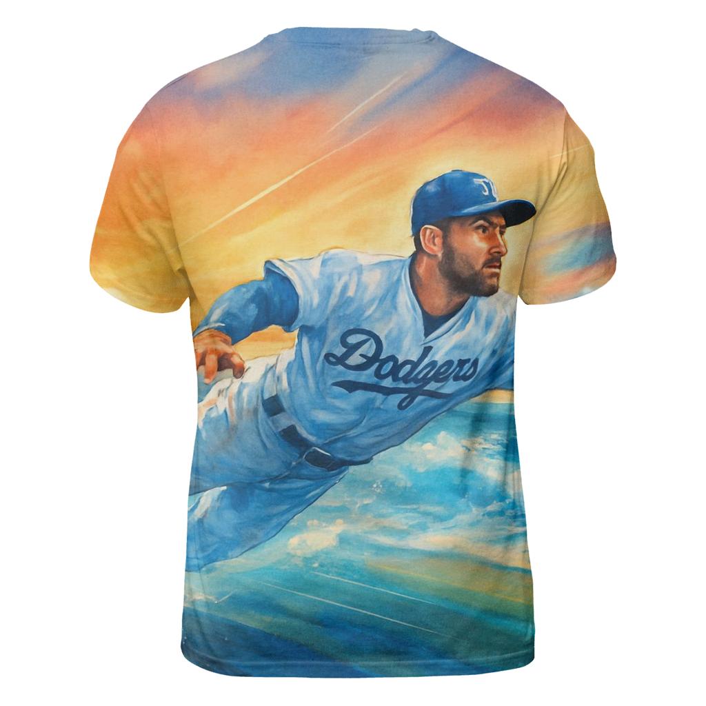 Pacific Coast Catch vibrant all-over design tees
