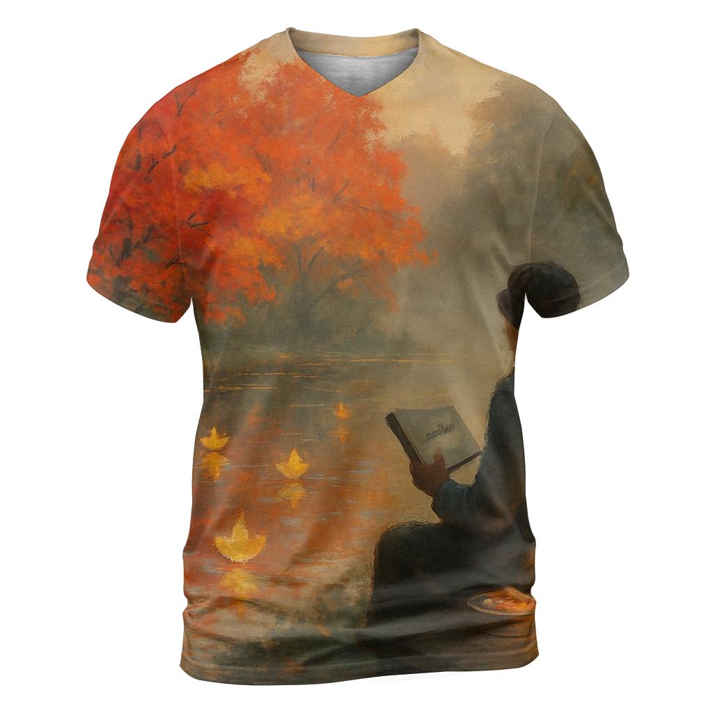 Maple Lantern Reflection statement graphic shirts