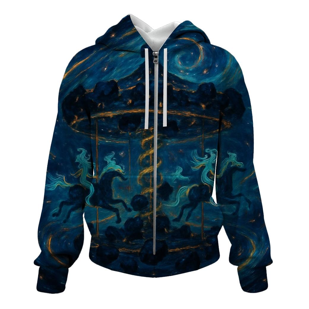 Fractured Orion Carousel graphic hoodies
