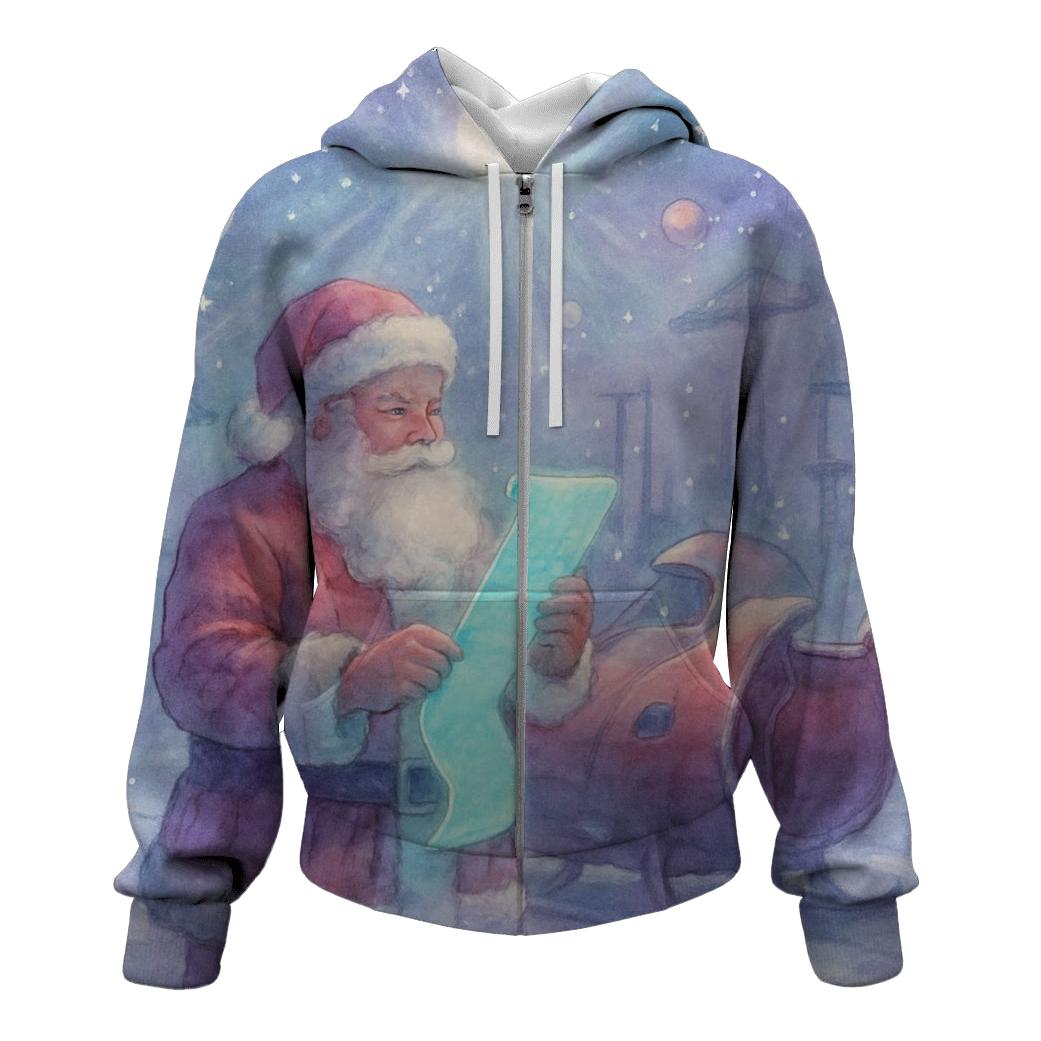Surreal Starport Santa heavyweight hoodies