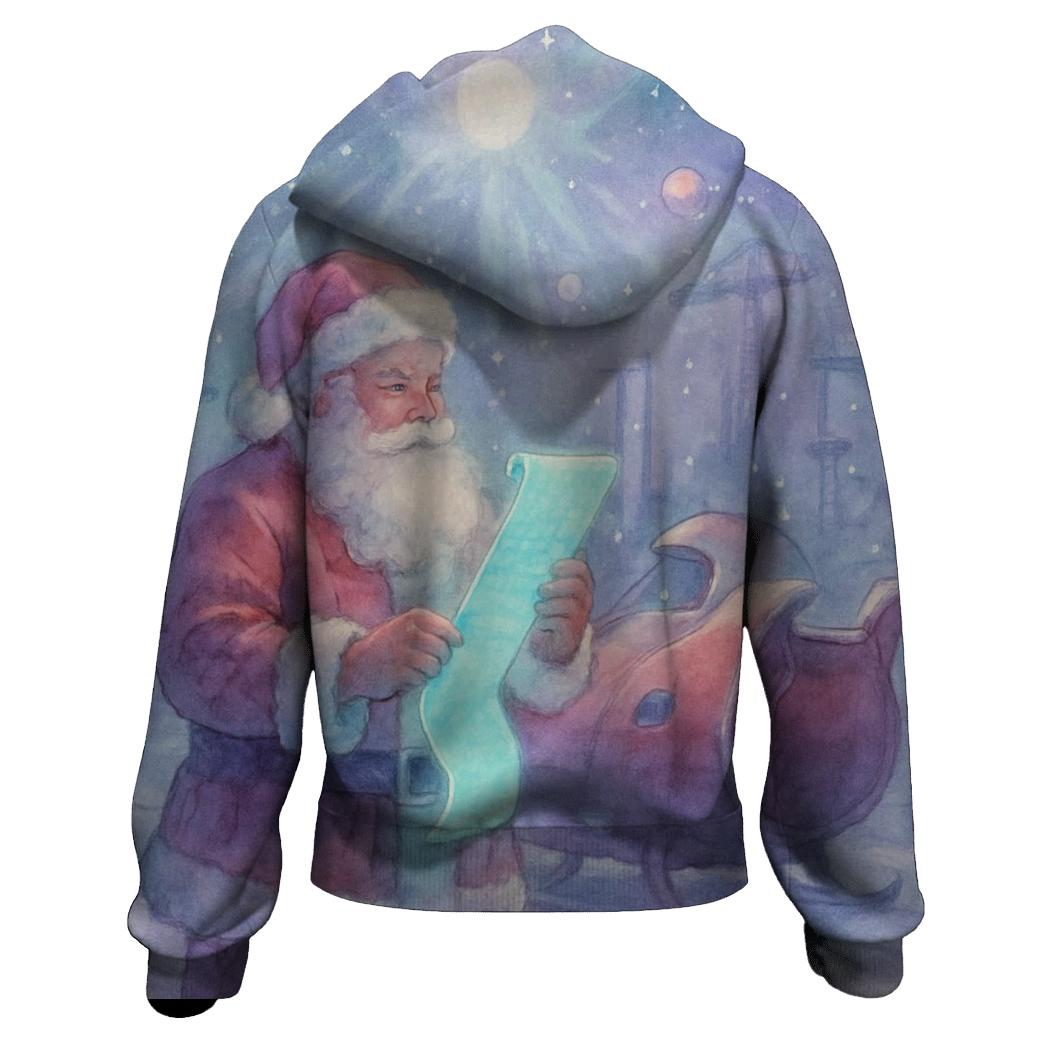 Surreal Starport Santa heavyweight hoodies