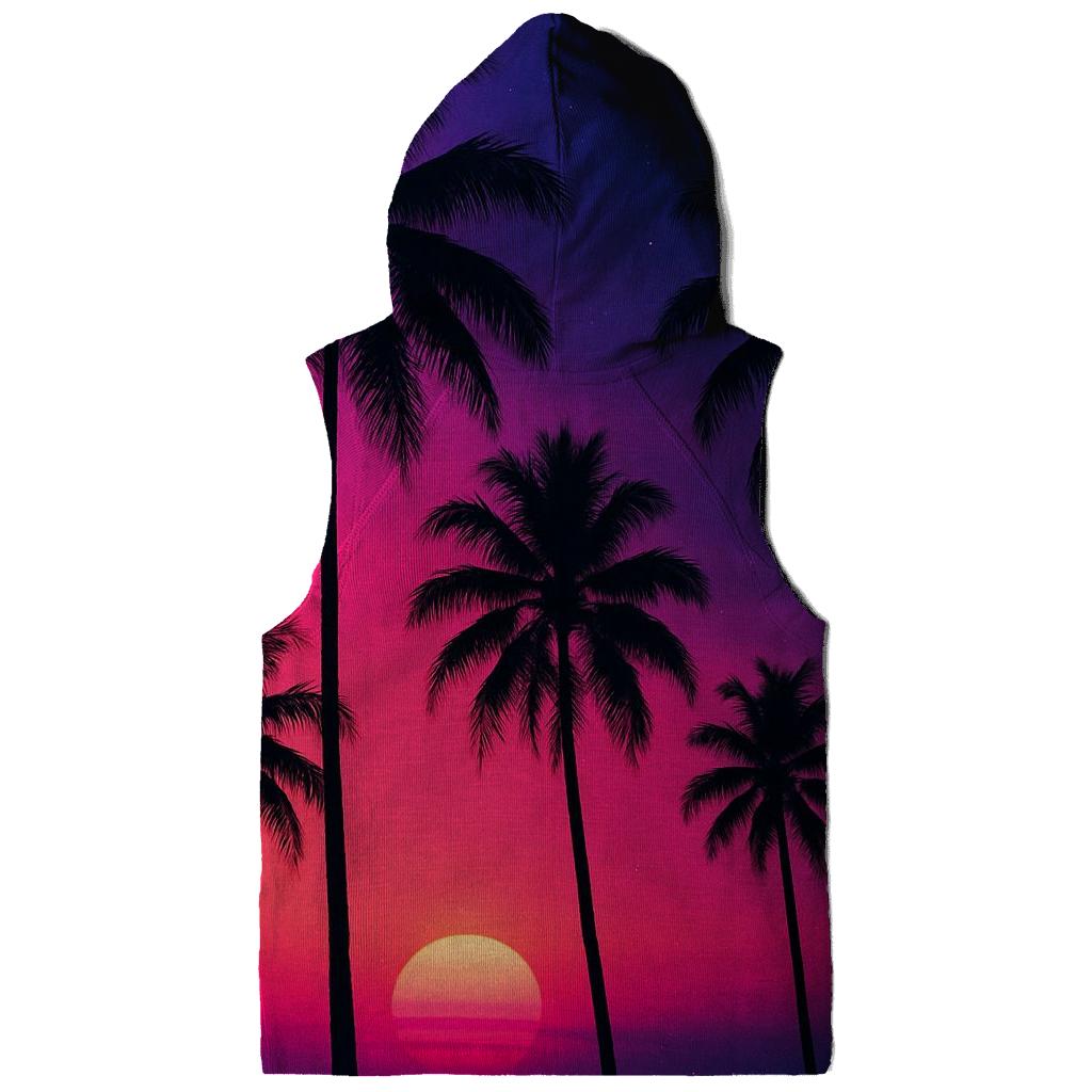 Neon Palmtree Silhouettes custom hoodies