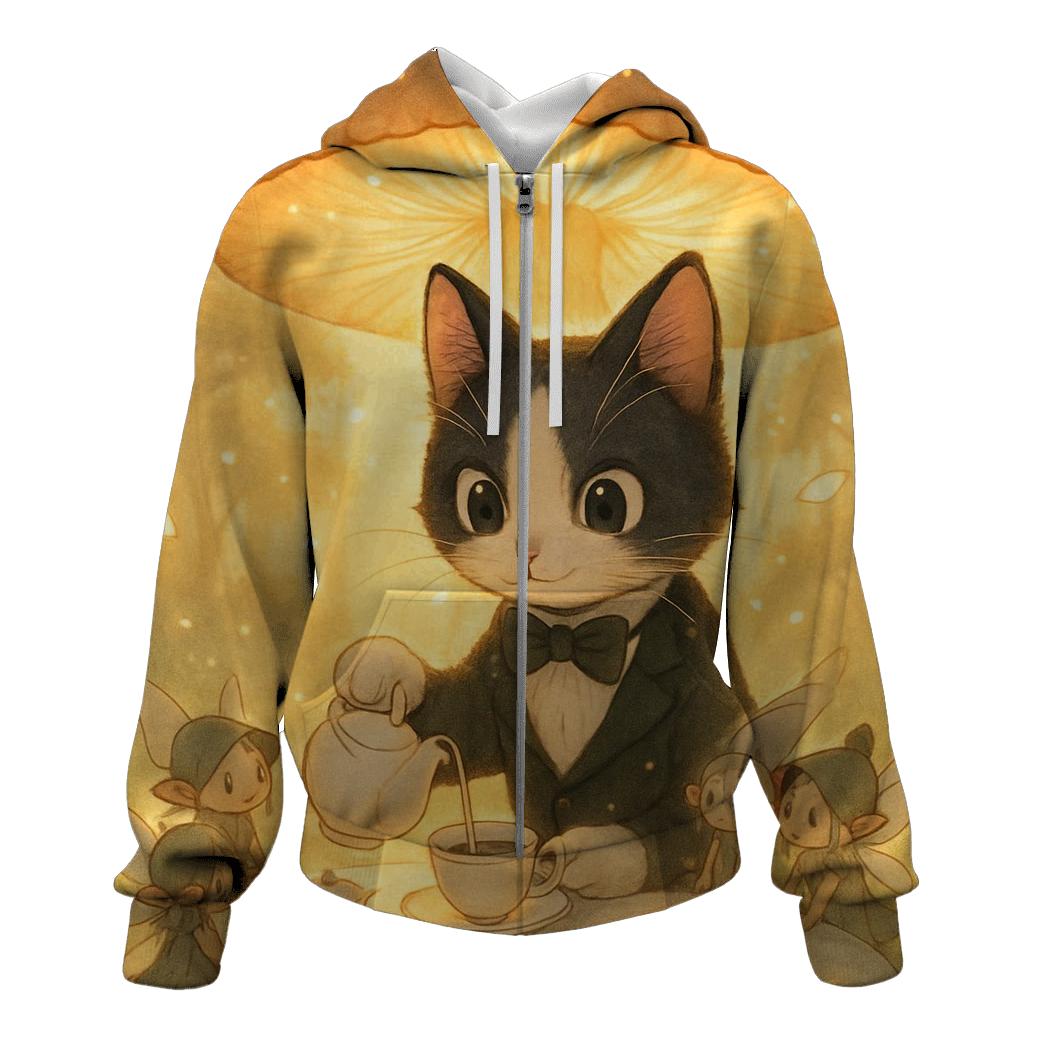 Tea Party Tuxedo lightweight hoodies