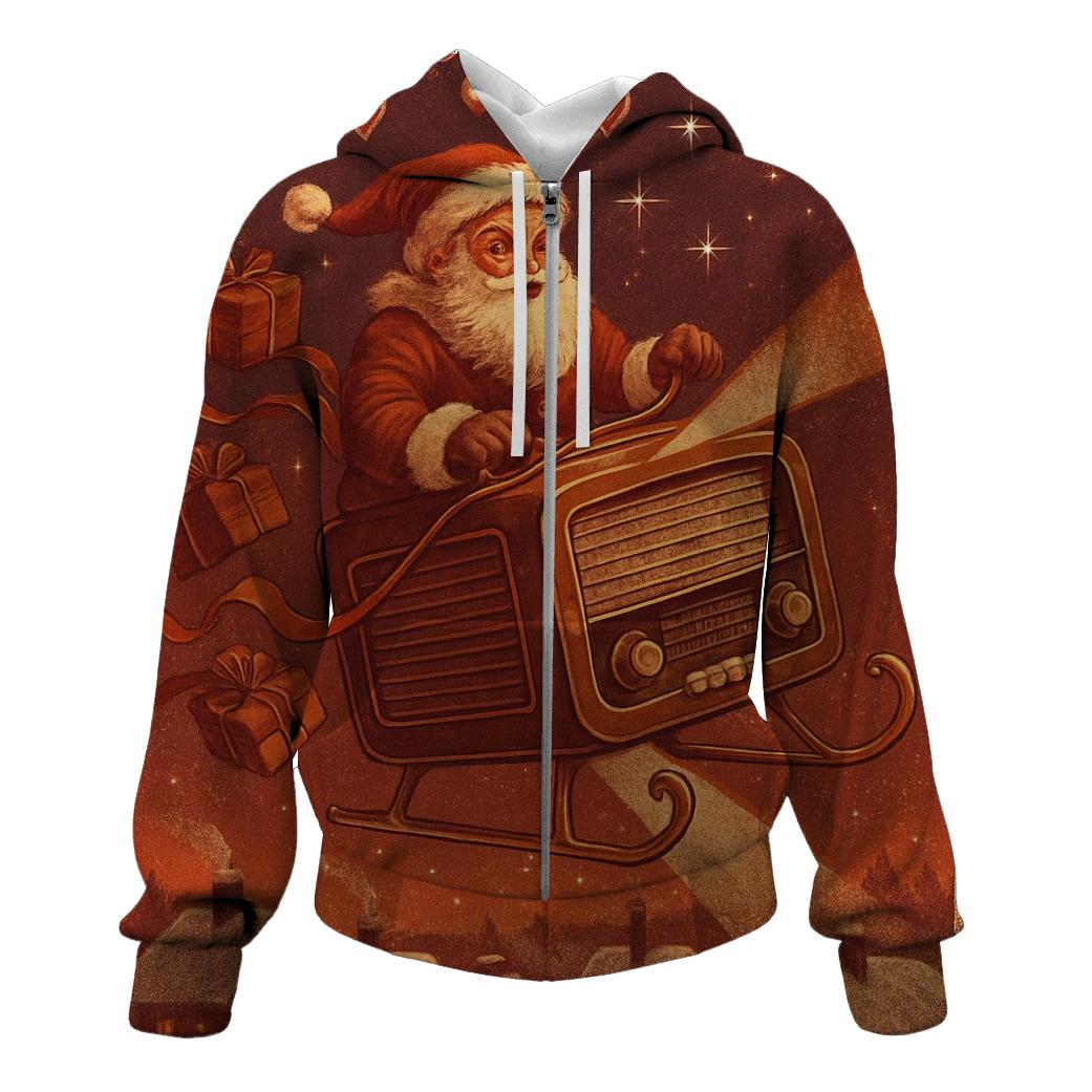 Vintage Sleighwire Postcard zip-up hoodies