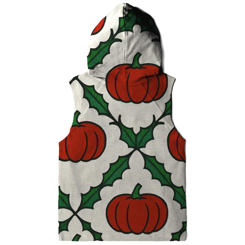 Pumpkin Silhouette Lattice On White Background heavyweight hoodies