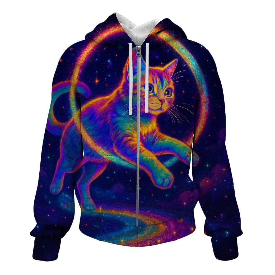 Stardust Acrobat Cat lightweight hoodies