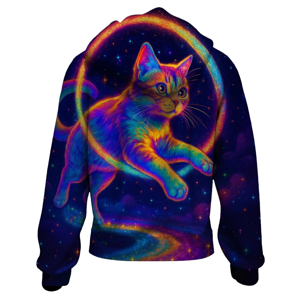 Stardust Acrobat Cat lightweight hoodies