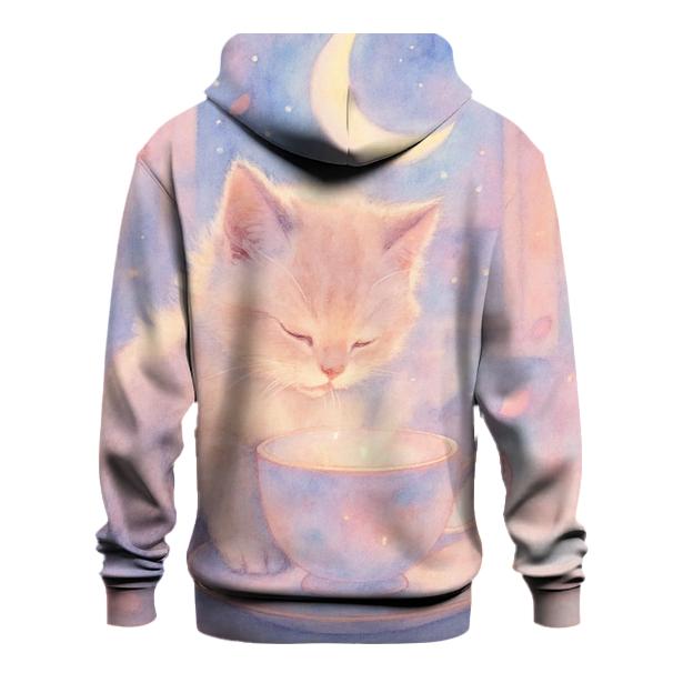 Moonlit Tea Kitten hoodies fashion