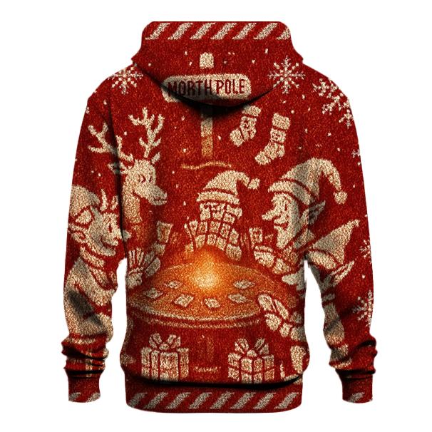 North Pole Knitted Game Night heavyweight hoodies