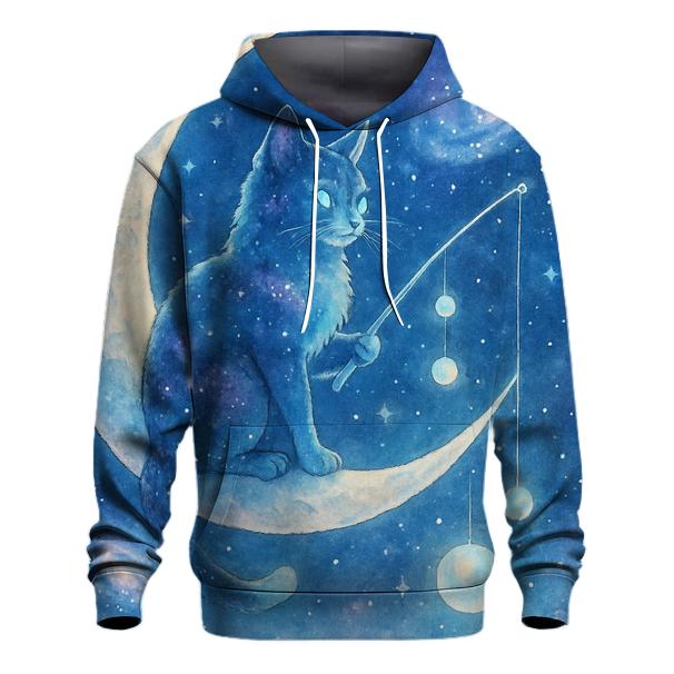 Cosmic Fisher Cat graphic hoodies