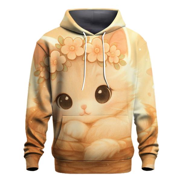 Floral Crown Nap printed hoodies