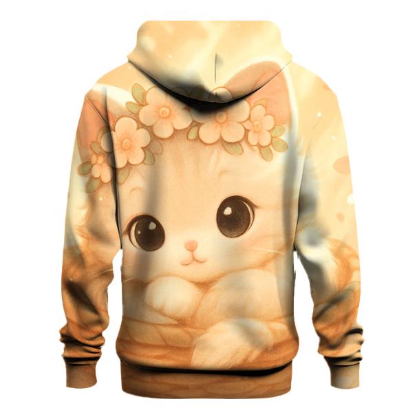 Floral Crown Nap printed hoodies