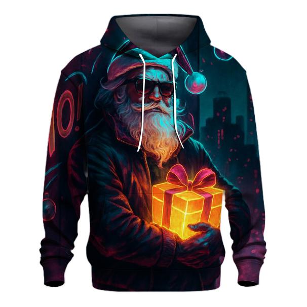 Neon Streetwear Santa lightweight hoodies