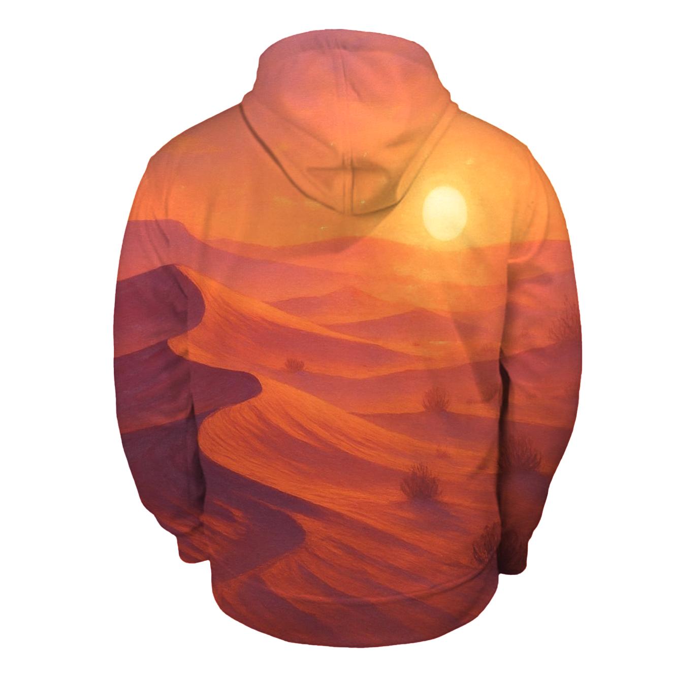 Coral Dune Horizon embroidered hoodies