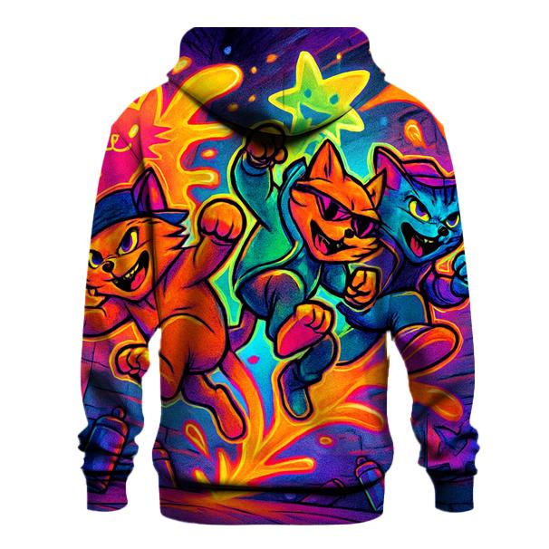Graffiti Alley Gang Cats designer hoodies