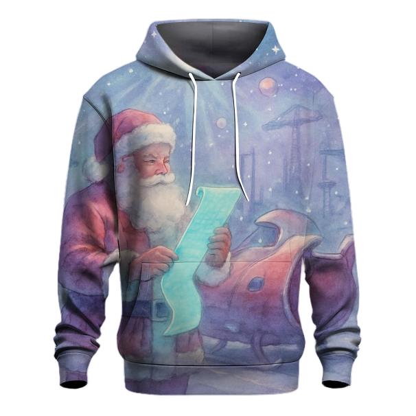 Surreal Starport Santa printed hoodies
