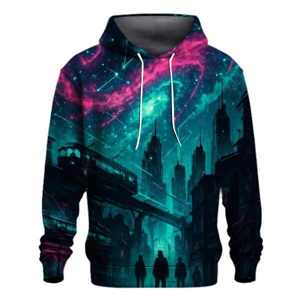 Starlight Graffiti Skyline embroidered hoodies