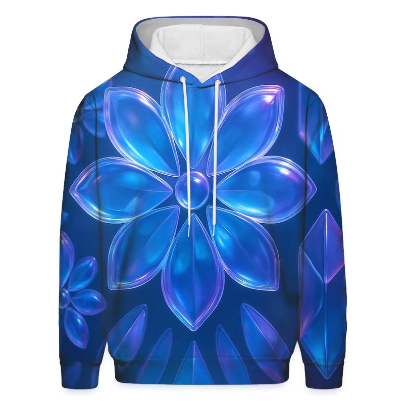 Sapphire Glass Garden graphic hoodies