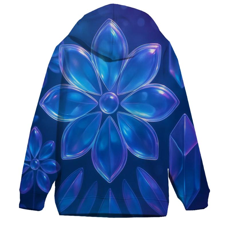 Sapphire Glass Garden graphic hoodies