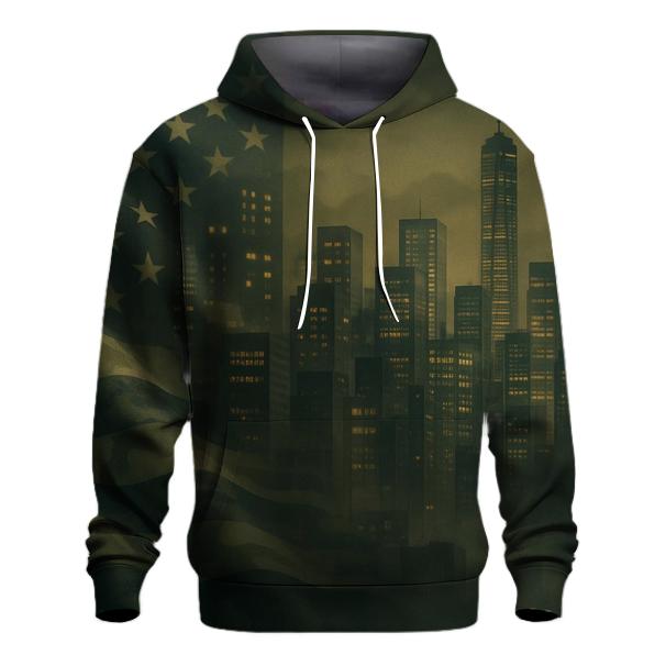 Camouflage Skyline Fusion printed hoodies