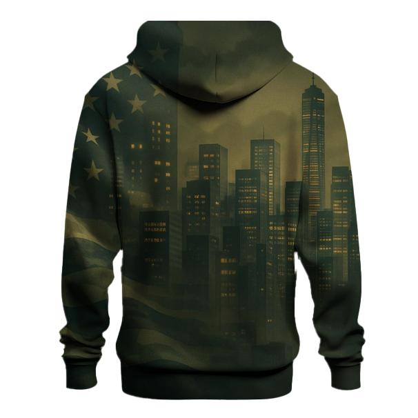 Camouflage Skyline Fusion printed hoodies
