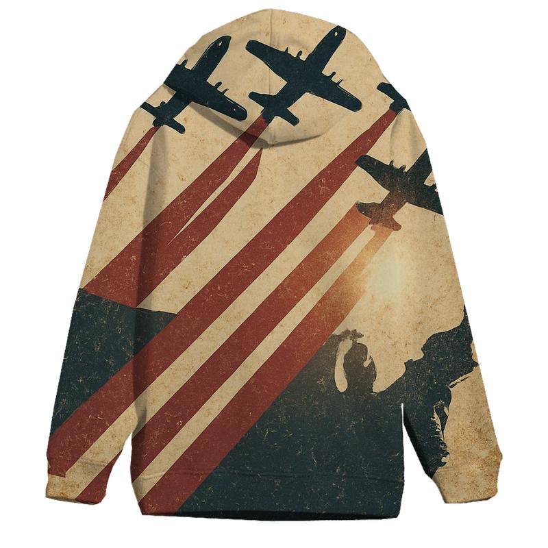 Honor Flight Formation premium hoodies