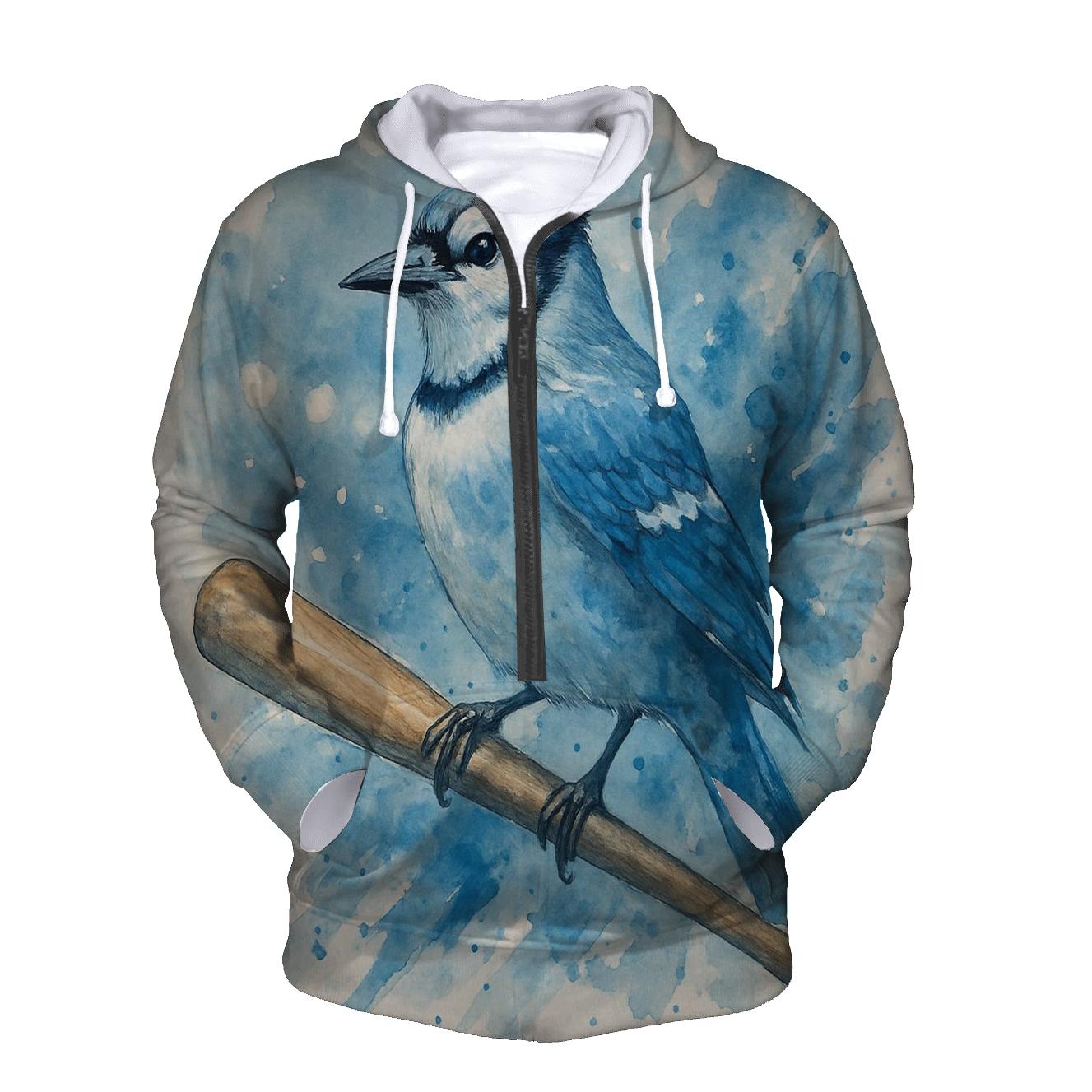 Perched Moment Blue Jays Edition printed hoodies