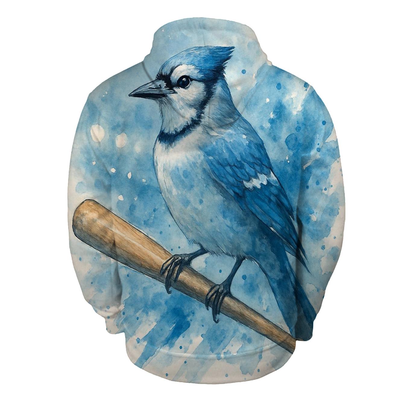 Perched Moment Blue Jays Edition printed hoodies