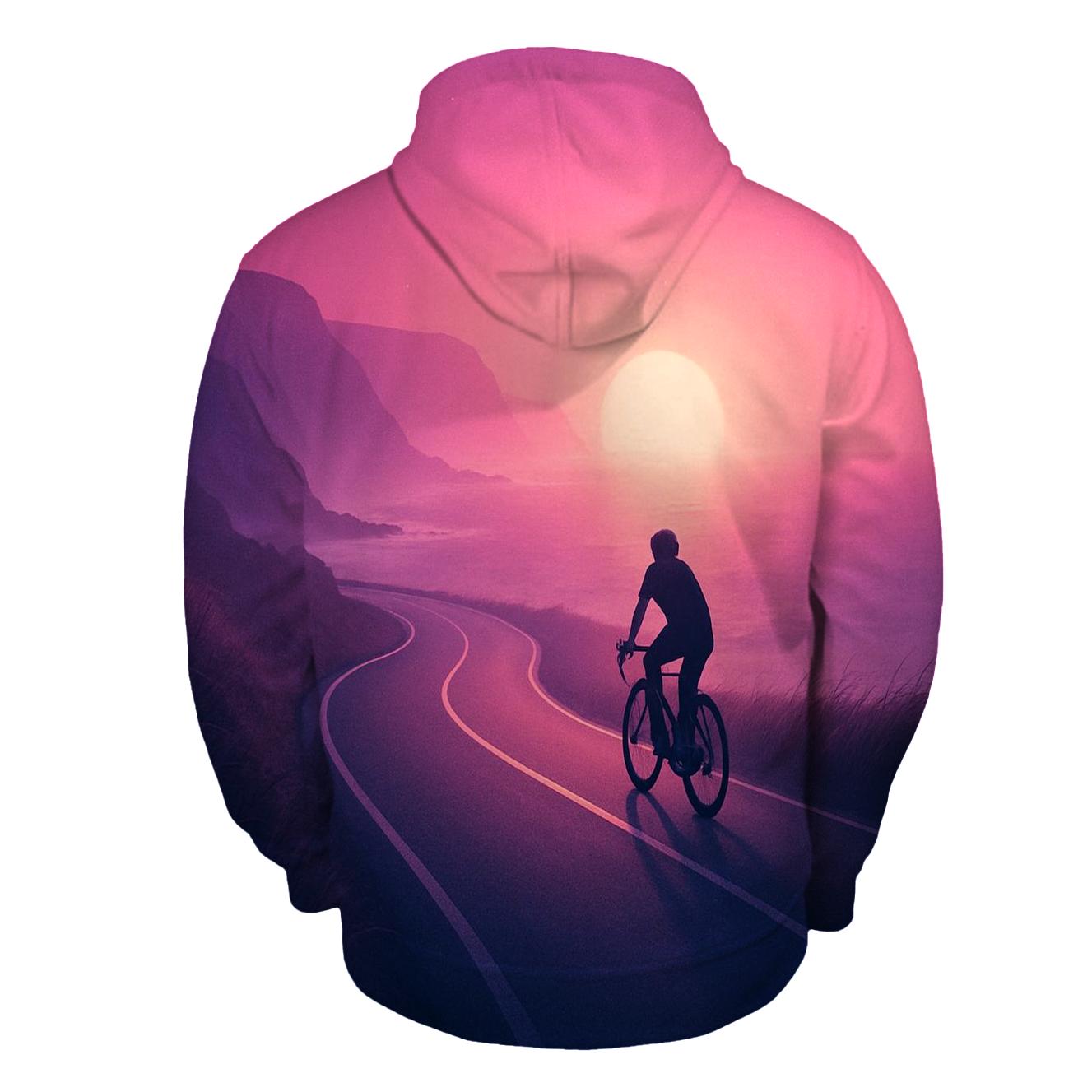 Crimson Coastal Track printed hoodies