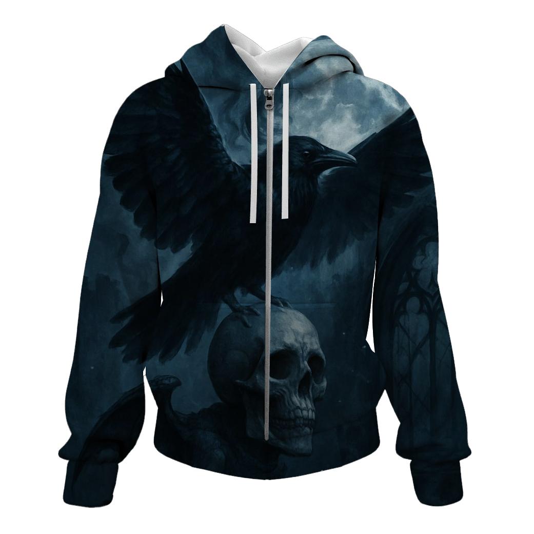Raven Of The Cindered Moon graphic hoodies
