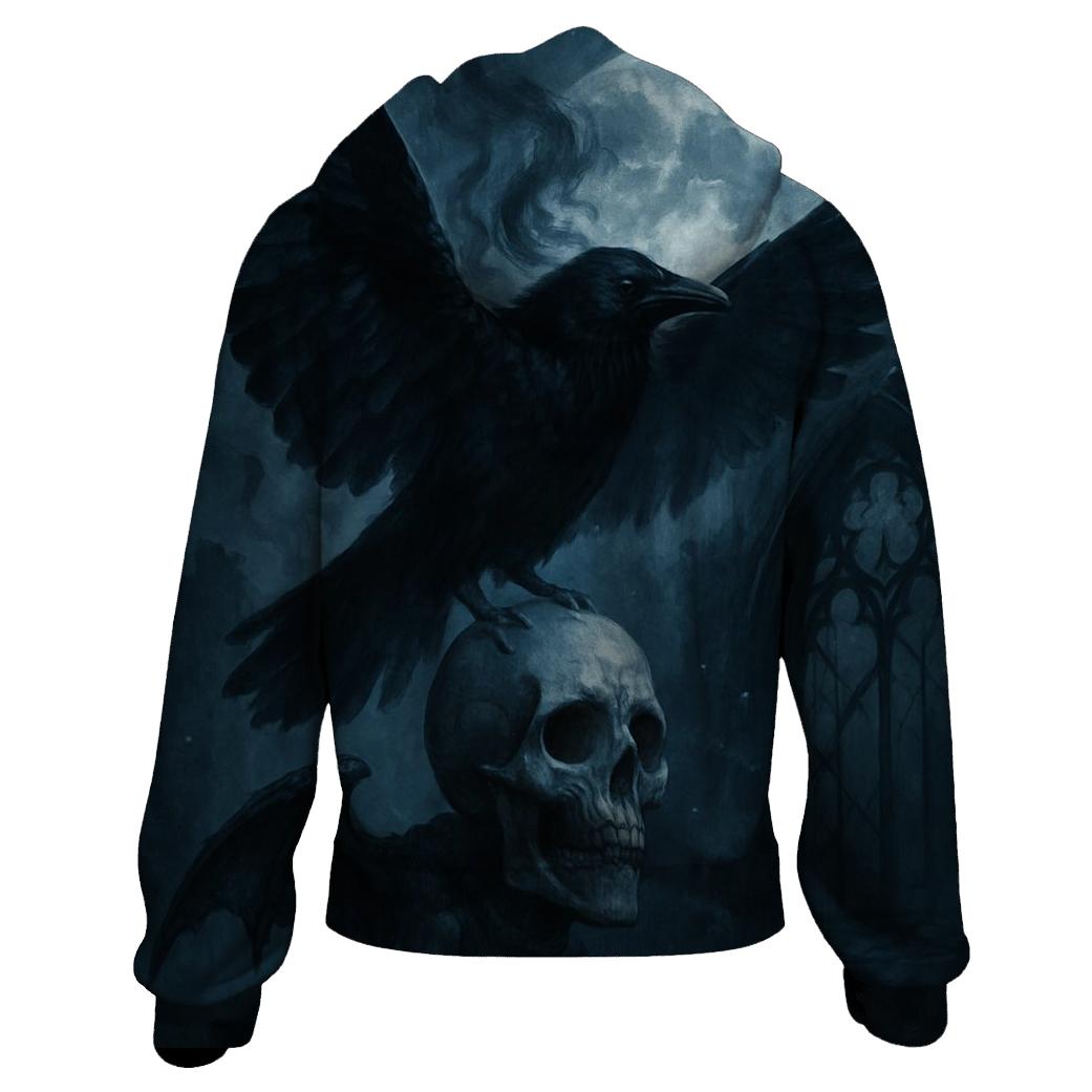 Raven Of The Cindered Moon graphic hoodies