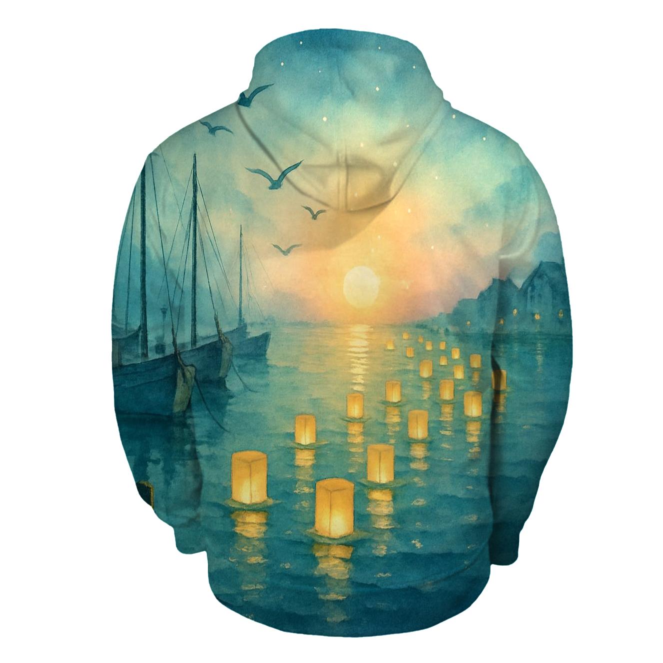 Mint Harbor Lanterns hoodie trends