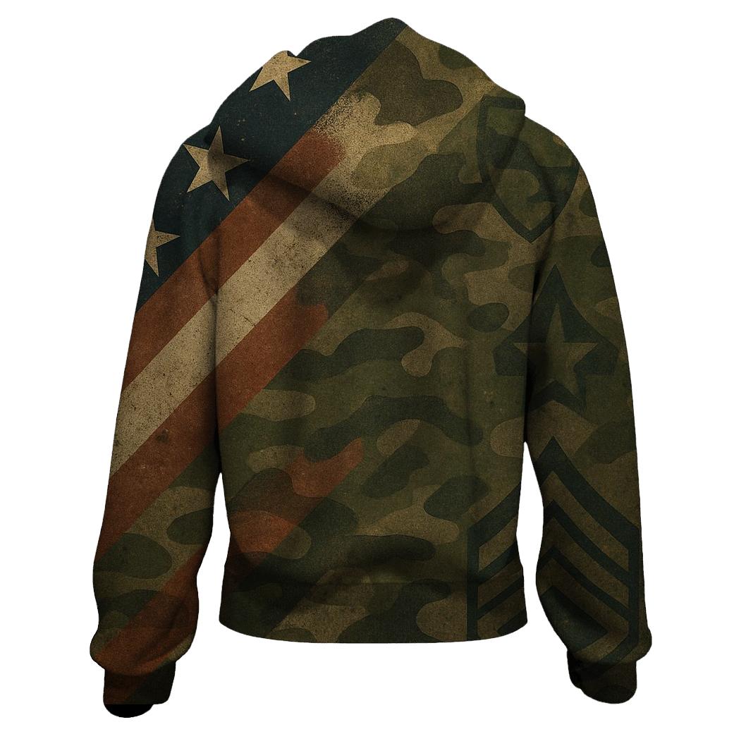 Camouflage Flag Fusion lightweight hoodies