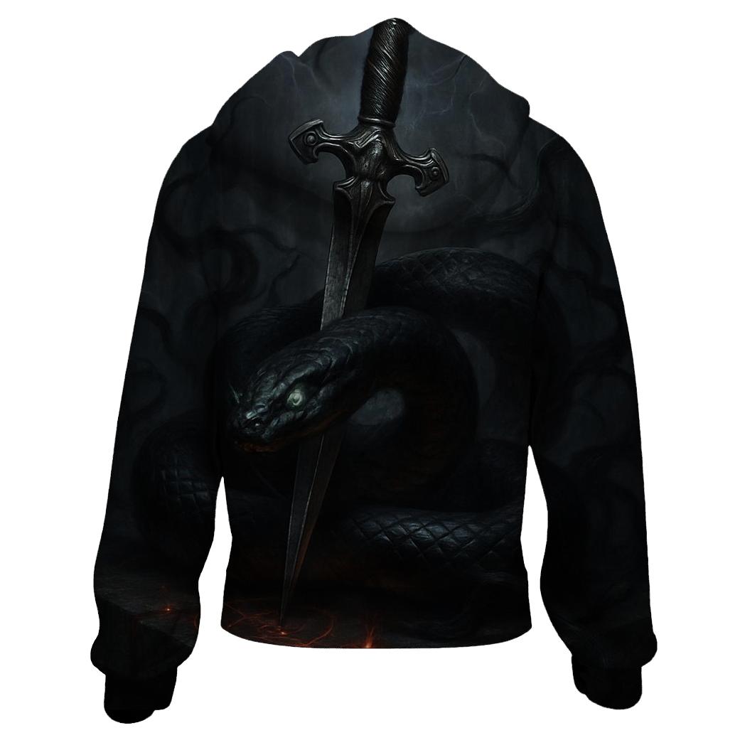 Serpent And Dagger Of Midnight Altar premium hoodies
