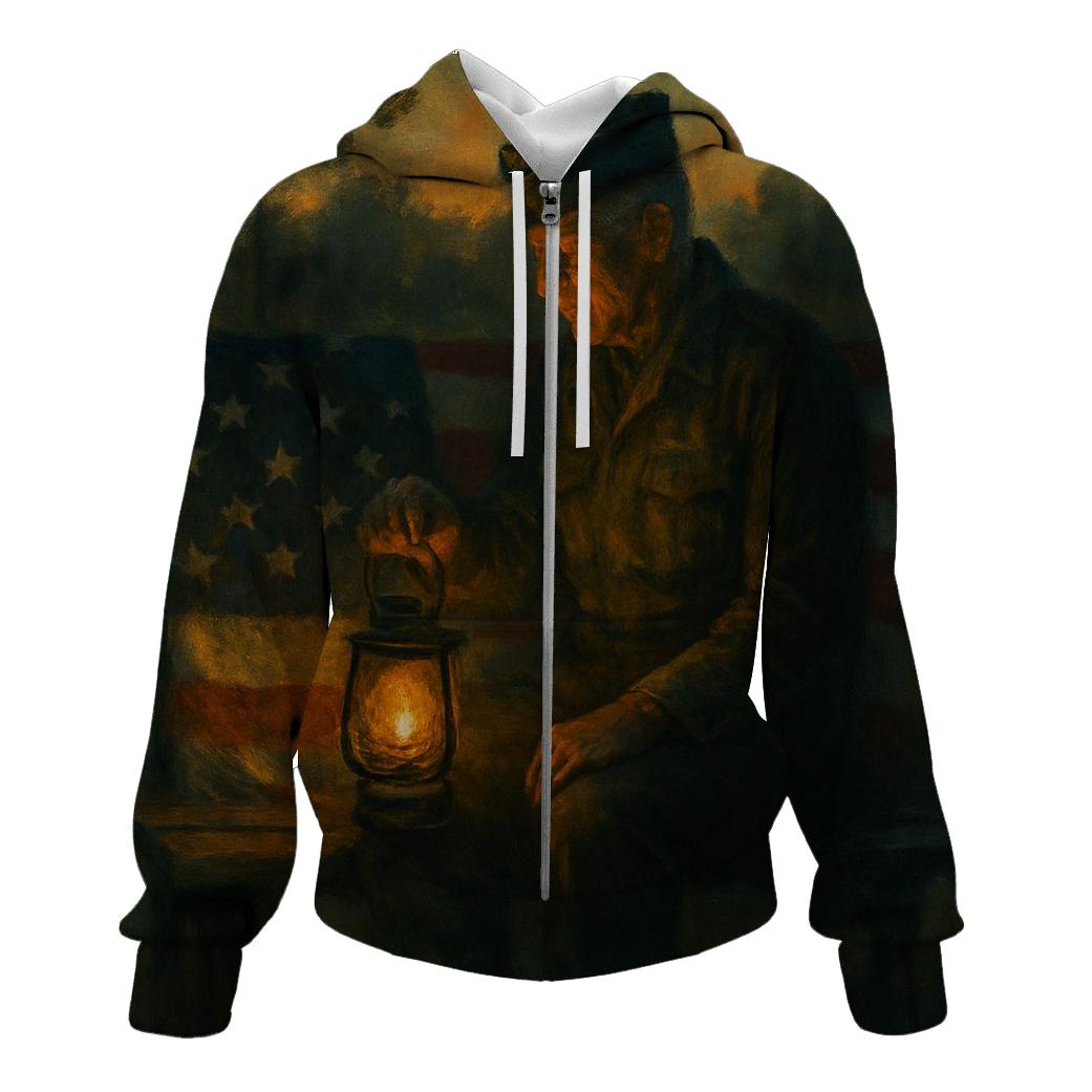 Quiet Watch Lantern graphic hoodies