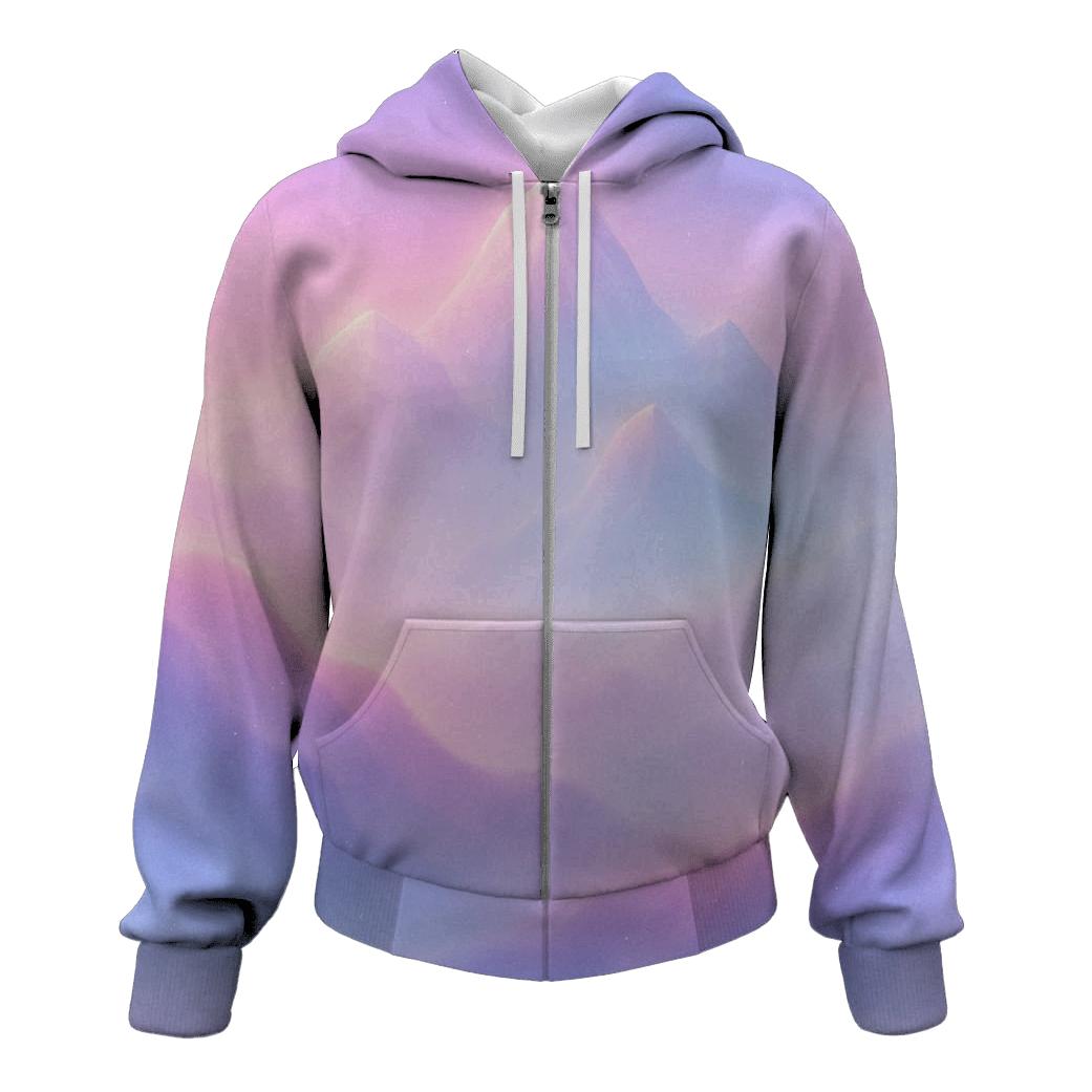 Pastel Vapor Peaks custom hoodies