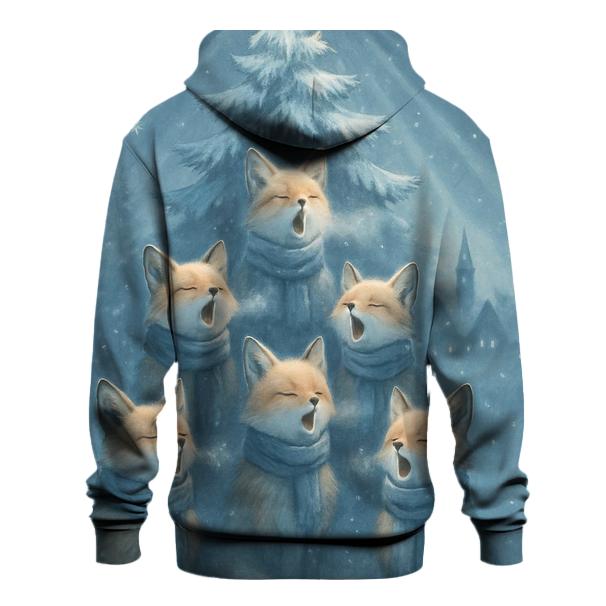 Starlit Caroling Foxes premium hoodies