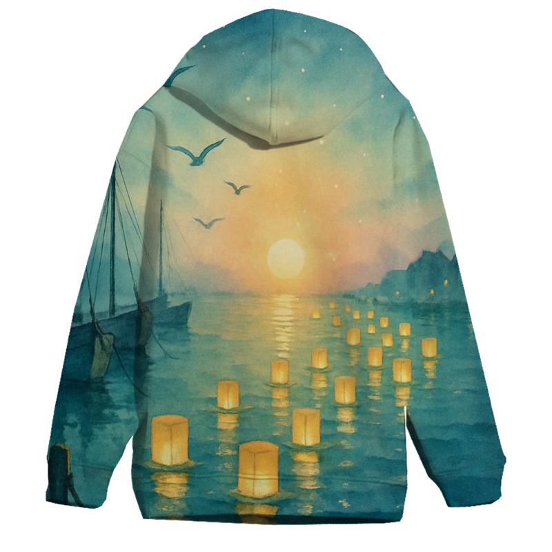 Mint Harbor Lanterns designer hoodies
