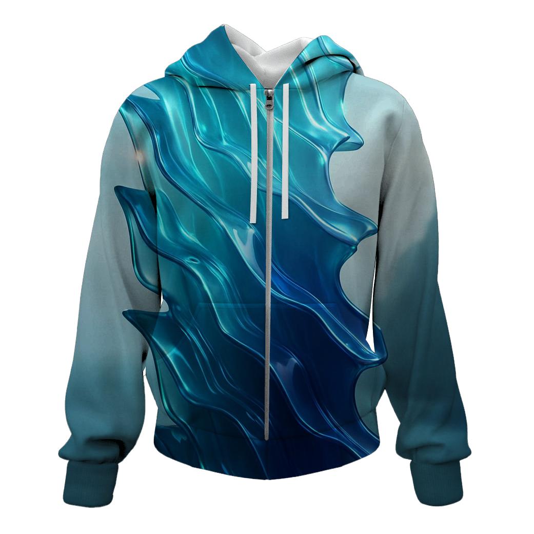 Oceanic Glass Cascade custom hoodies